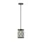 Z-Lite Dealey 1 Light Mini Pendant, Matte Black + Clear Crystal 6010MP-MB - alternate 1